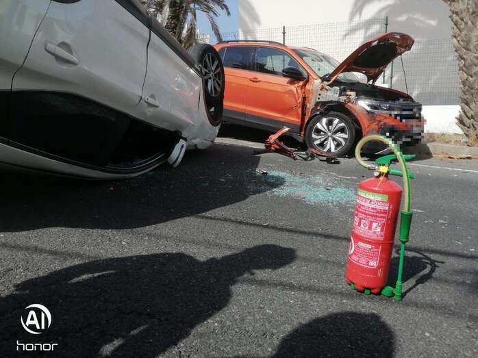 Imagen del accidente/Policía Local de LPGC.